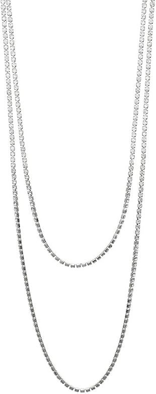 Women's 60" Crystal Rhinestone Strand Long Necklace | Amazon (US)