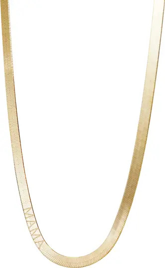 Mama Herringbone Chain Necklace | Nordstrom