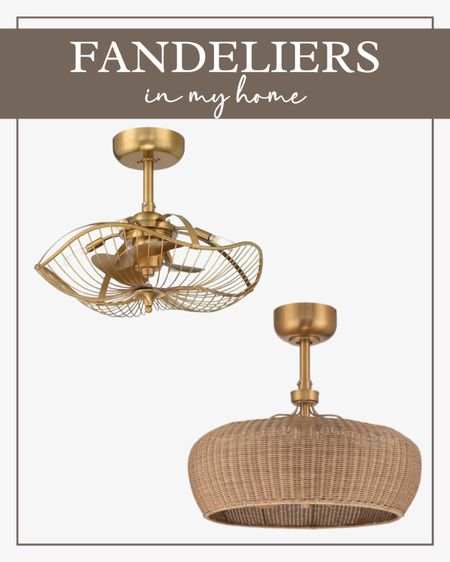 Love fandeliers - they definitely offer a more stylish option for lighting than most ceiling fans! 

Brass lighting, gold lighting, ceiling fan, Home Depot, modern traditional, neutral home decor, rattan lighting, designer style, look for less, bedroom lighting 

#LTKstyletip #LTKhome