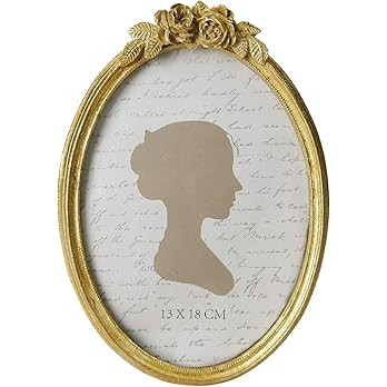 Sunlit Vintage Picture Frame 5x7 Inch, Oval Antique Photo Frames with Glass Front, Luxury Photo D... | Amazon (US)
