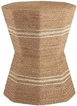 Coastal Living Escape Octagonal Accent End Table in Woven Rattan Finish | Amazon (US)