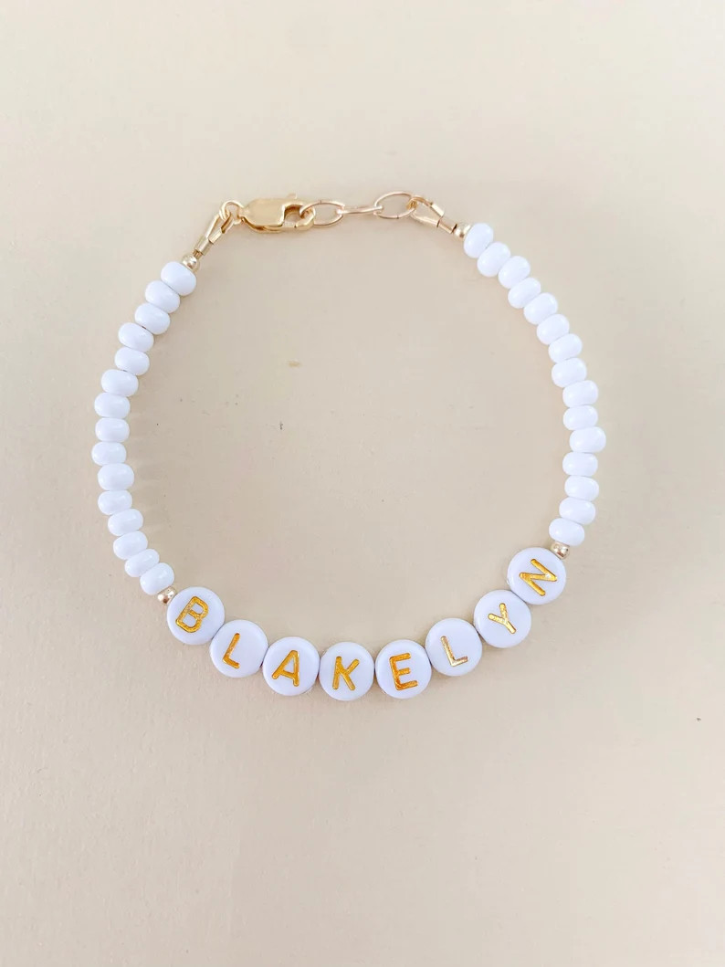 Baby Name Bracelet Baby Bracelet Personalized Bracelet Toddler Bracelet Gold Filled Bracelet Cust... | Etsy (US)
