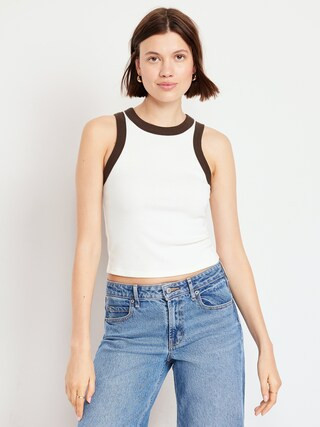 Snug High-Neck Tank Top | Old Navy (US)