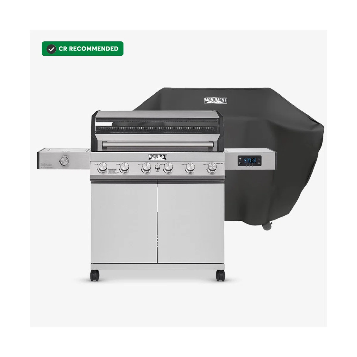 Monument Grills Smart Denali 605,6-Burner Stainless Steel Gas Grill, 84,000 BTU Natural Gas & Liq... | Wayfair North America