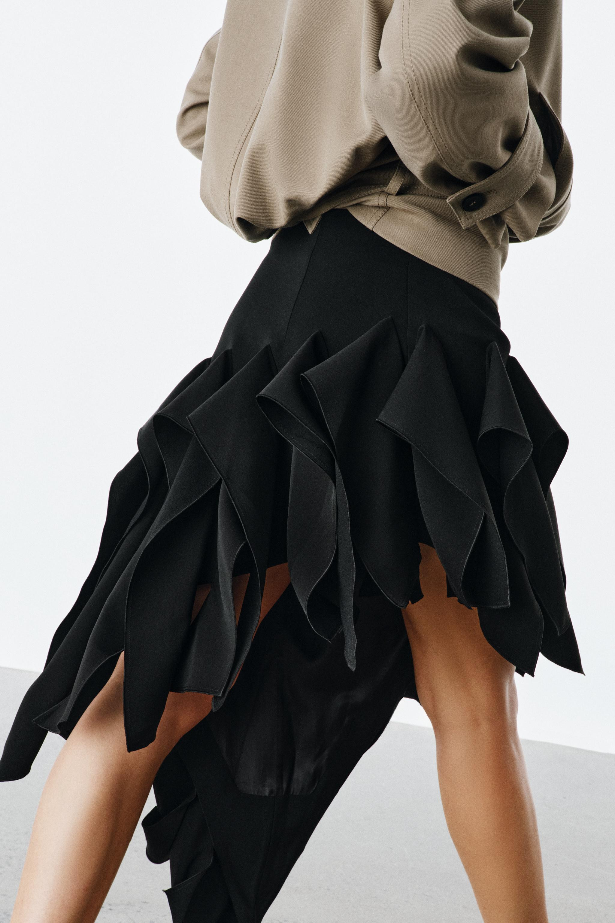 ZW COLLECTION ASYMMETRIC SKIRT | Zara US