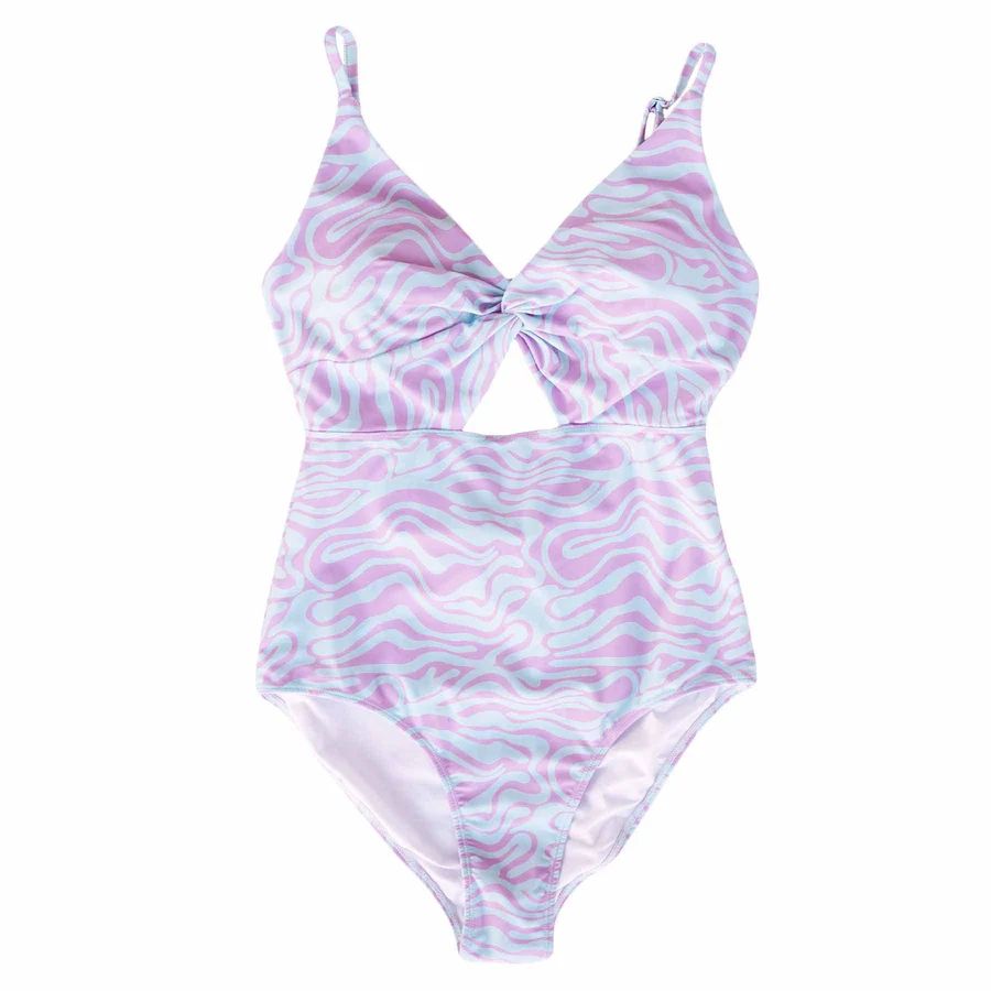Women's Ruched Cutout One-Piece Swimsuit | All Prints | Caden Lane