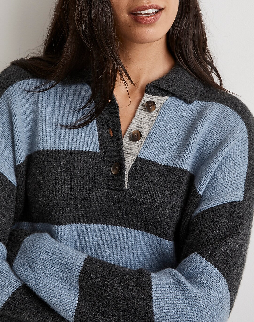 Rugby Stripe Polo Sweater | Madewell
