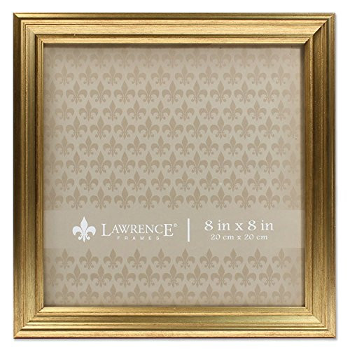 Lawrence Frames 536288 8x8 Sutter Burnished Gold Picture Frame | Amazon (US)