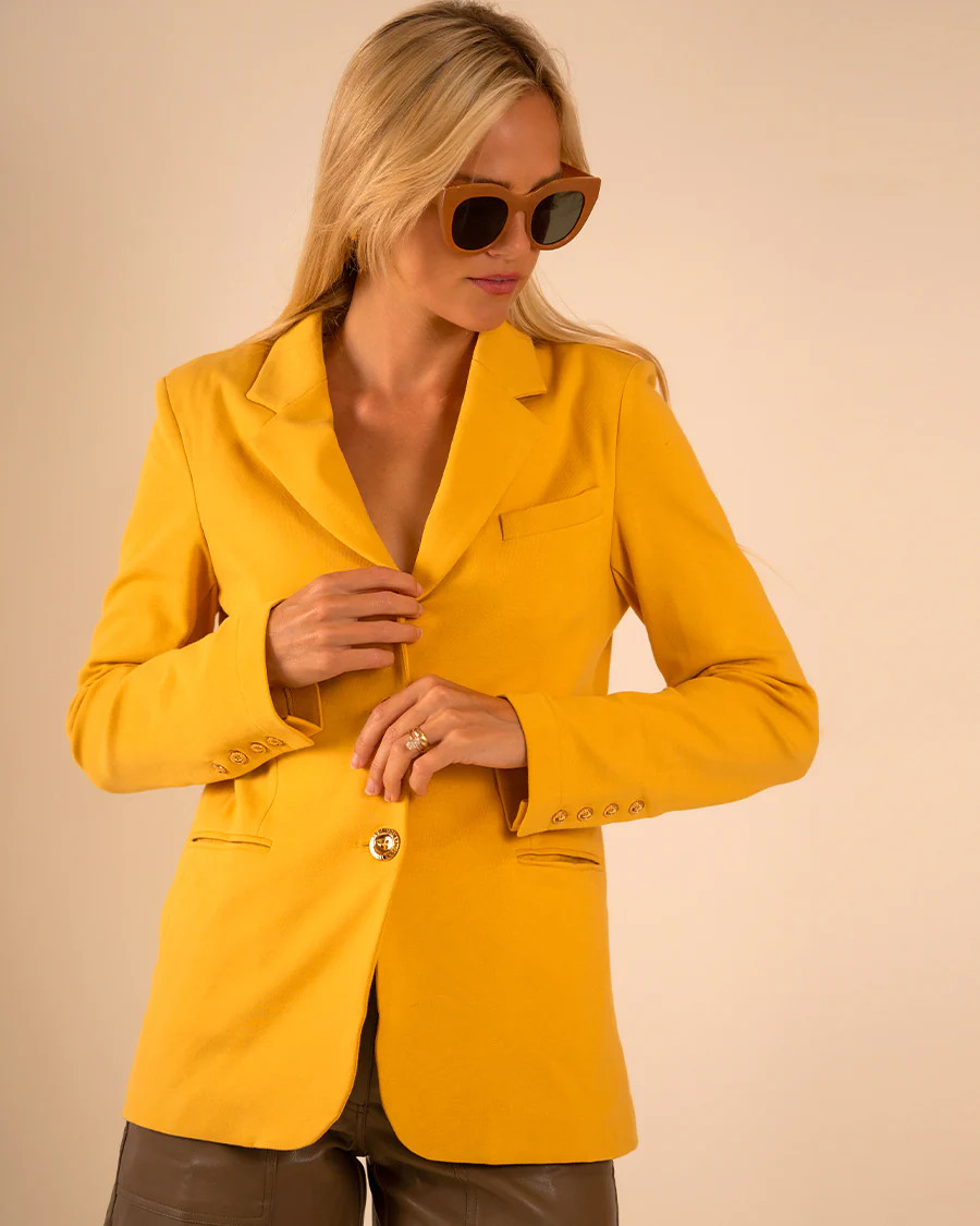 Morrison Interlock Blazer Canary | Care Tucker