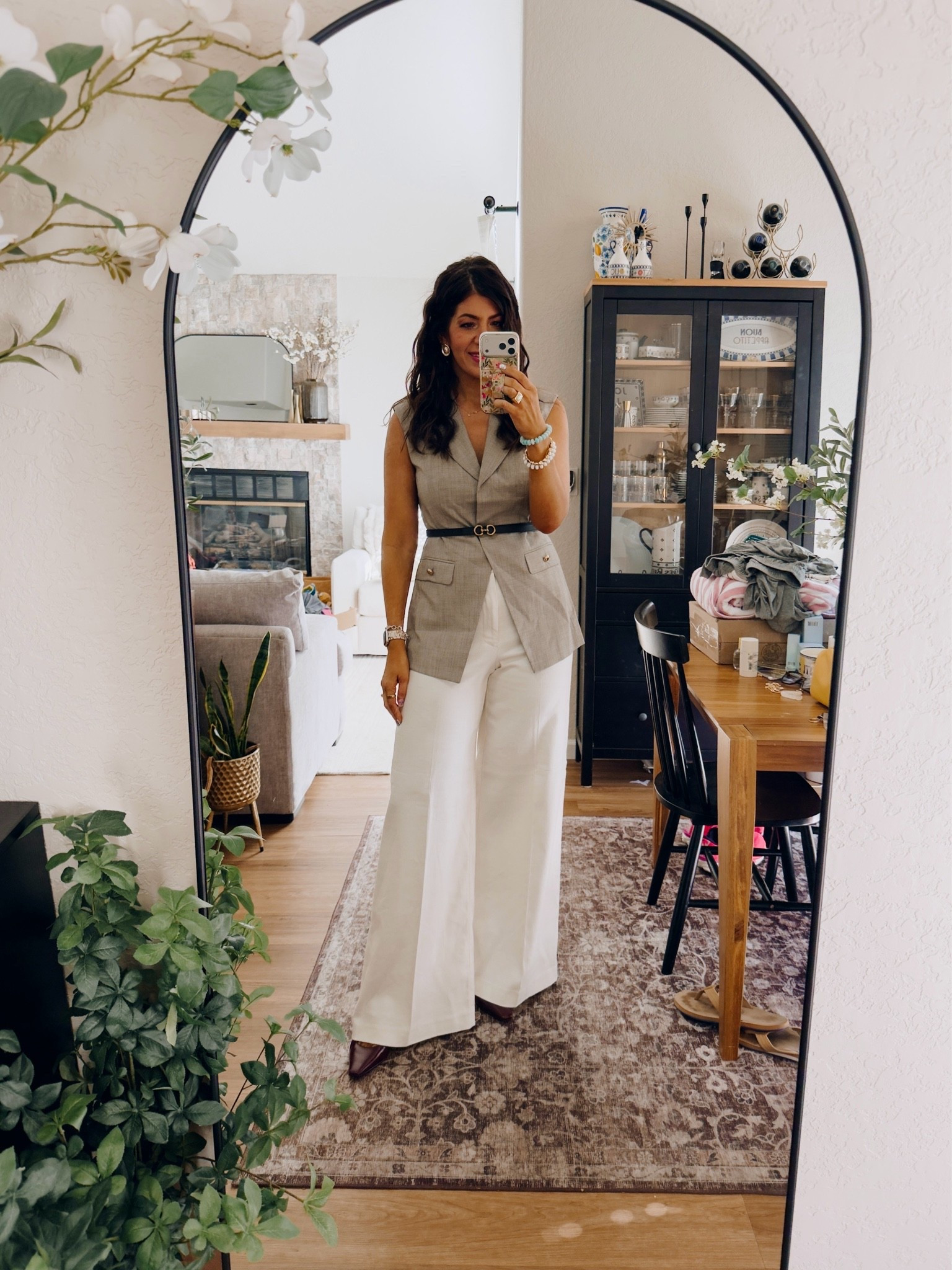 Work outfit of the day
Medium blazer vest
Medium tall wide leg pants (code Meghanxspanx)

#LTKSaleAlert #LTKMidsize #LTKWorkwear