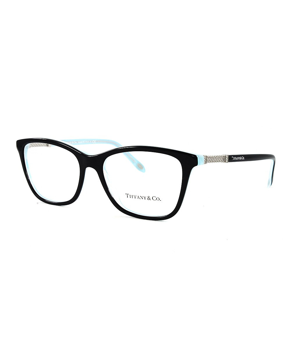 Tiffany & Co. Women's Eyeglass Frames Demo - Black & Blue Stripe Square Eyeglasses | Zulily