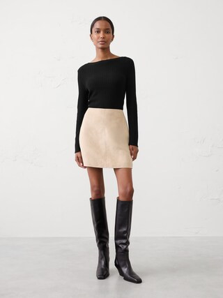 Ribbed Boatneck Sweater | Banana Republic Factory