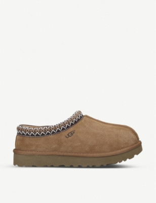 Tasman shearling-lined suede slippers | Selfridges