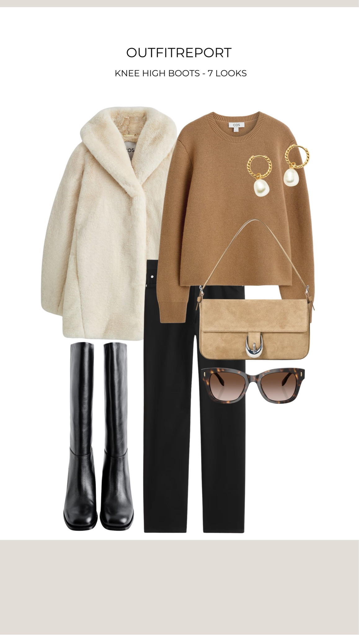 Knee high boots black skinny jeans white fluffy coat 

#LTKwinter #LTKeurope #LTKautumn