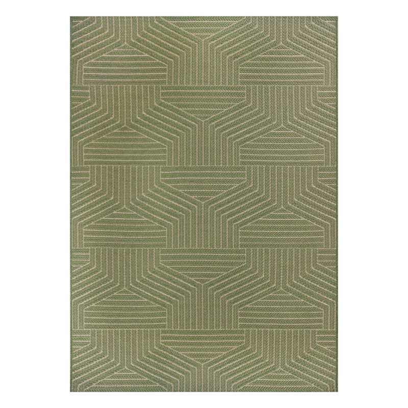 (E559) Ruby Sage Flatweave Outdoor Area Rug, 5x7 | At Home