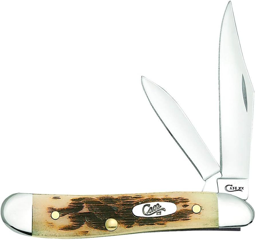 CASE XX WR Pocket Knife Amber Bone Peanut Item #045 - (6220 SS) - Length Closed: 2 7/8 Inches | Amazon (US)