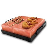 Himalayan Chef Pink Salt Cooking Plate 8" x 12" x 2" Block Cooking Salt Plate & Holder Set | Amazon (US)