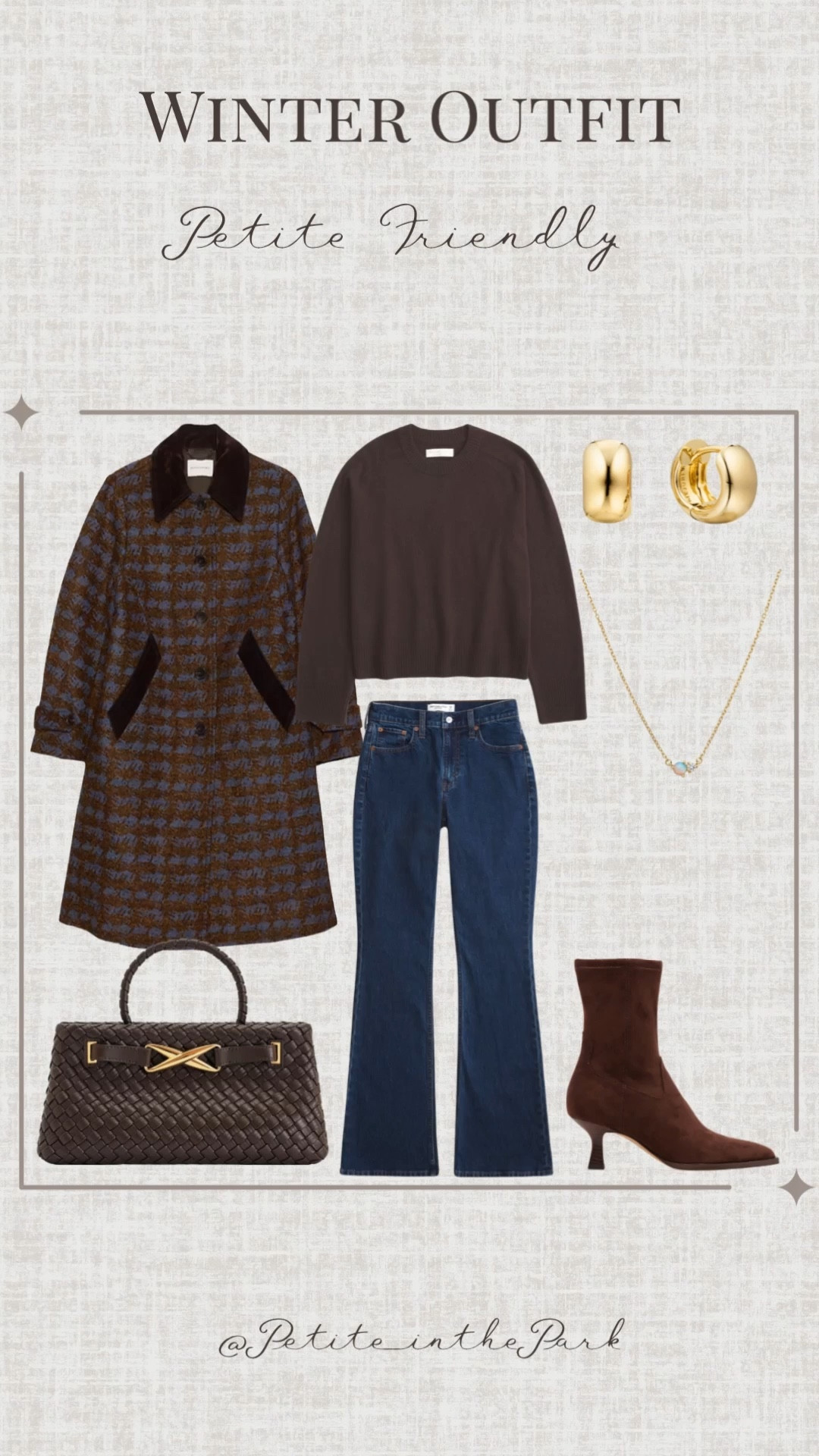 Winter petite outfit  

Winter outfit, winter trends, casual winter outfit, petite winter outfit, winter fashion, winter style, petite style, petite winter style, casual petite outfit, minimal outfit, minimal winter outfit, long coat, brown coat, petite coat, wool coat, brown sweater, brown sweatshirt, high waisted jeans , petite jeans , boots, brown boots, suede boots, shoulder bag, leather bag, brown bag, brown purse, gold earrings, gold hoop earrings, gold necklace, minimal jewelry  #casualoutfit #petiteoutifts #winteroutfits #winteroutfits2025 #wintertrends 


#LTKSaleAlert #LTKPetite #LTKSeasonal