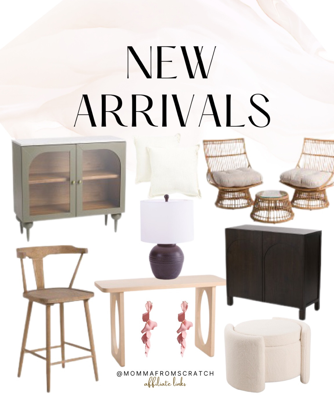 New home furnishings 2023, green cabinet, retro chairs, patio set, console table, cabinet, counter stools, chair, wishbone chairs, ottoman, storage cabinet, lamp, home decor

#LTKstyletip #LTKFind #LTKhome