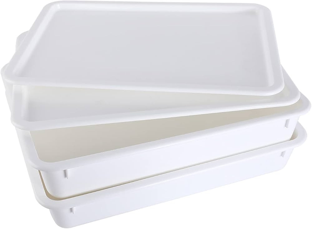 GSM Brands Pizza Dough Proofing Box - Stackable Commercial Quality Trays with Covers (17.25 x 13 ... | Amazon (US)