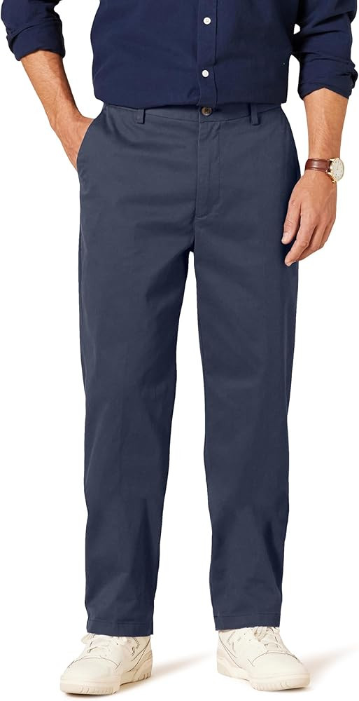 Amazon Essentials Men's Classic-Fit Wrinkle-Resistant Flat-Front Chino Pant (Available in Big & T... | Amazon (US)