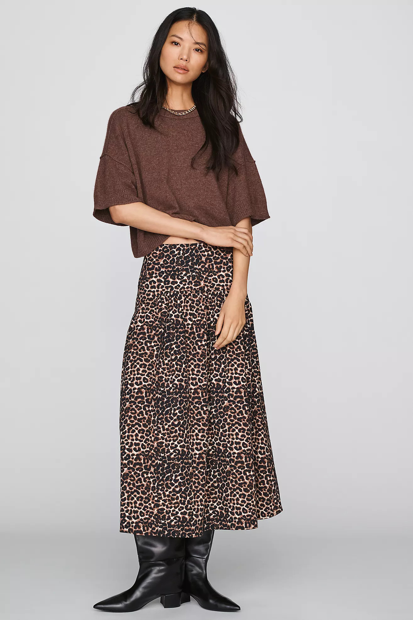 The Tobie Drop-Waist Skirt by Exquise | Anthropologie (US)