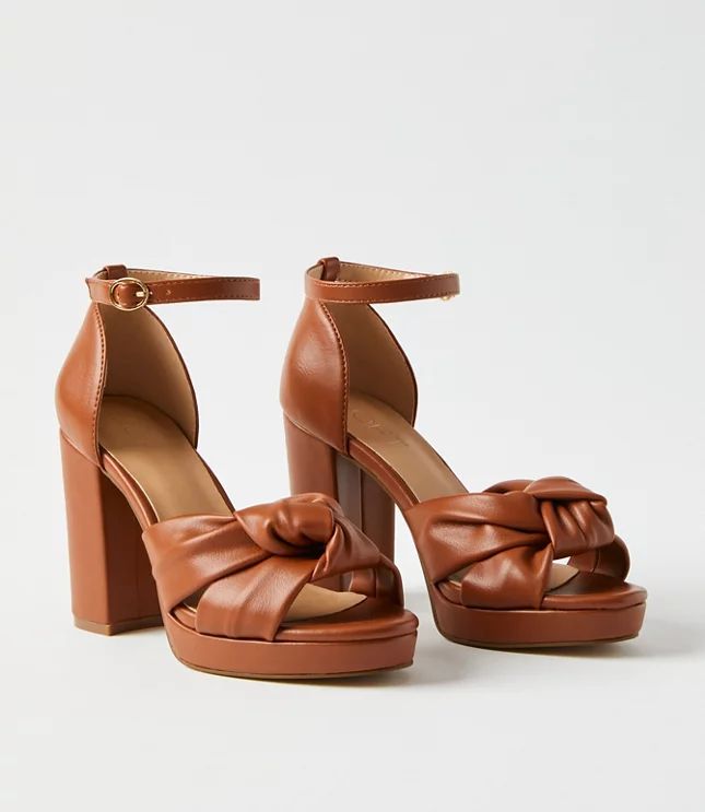 Top Knot Platform Heels | LOFT