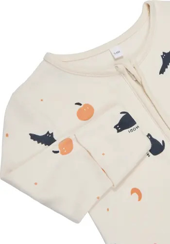 MORI Autumn Print Fitted One-Piece Footed Pajamas | Nordstrom | Nordstrom