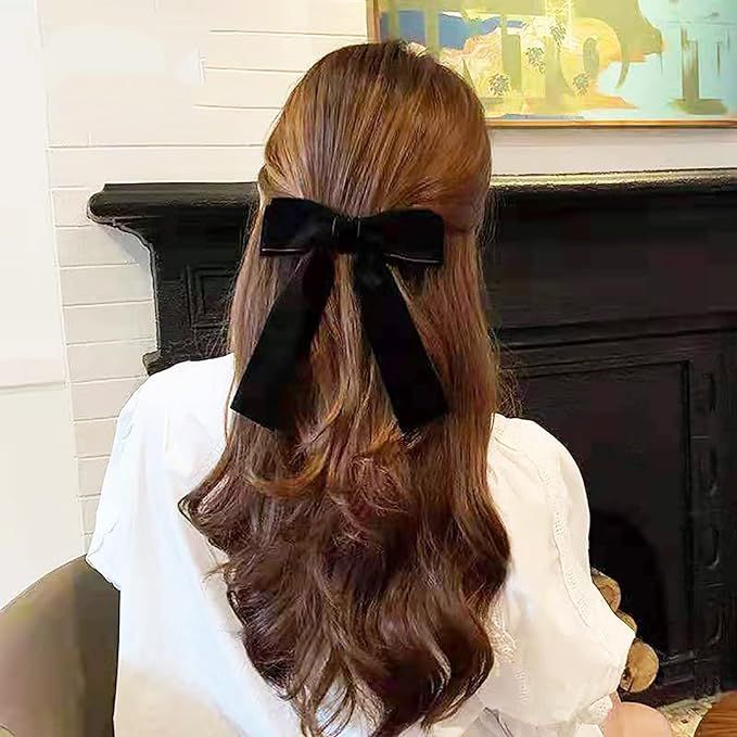 2 Pcs Velvet Hair Ties Hair Bows for Women Girl, Back to School Gifts Headdress Decor, Hair Band ... | Amazon (US)