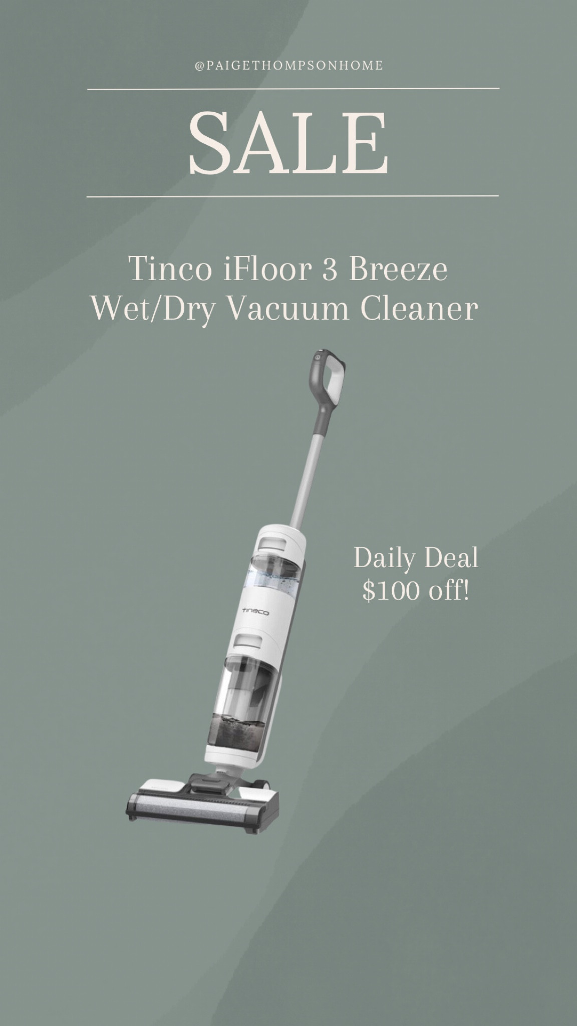 SALE// Today Only! $100 off the Tinco iFloor 3 Breeze Wet/Dry Vacuum Cleaner! 

Cleaning
Home


#LTKsalealert #LTKhome