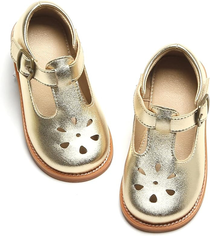 Felix & Flora Toddler Little Girl Mary Jane Dress Shoes - Ballet Flats for Girl Party School Shoe... | Amazon (US)