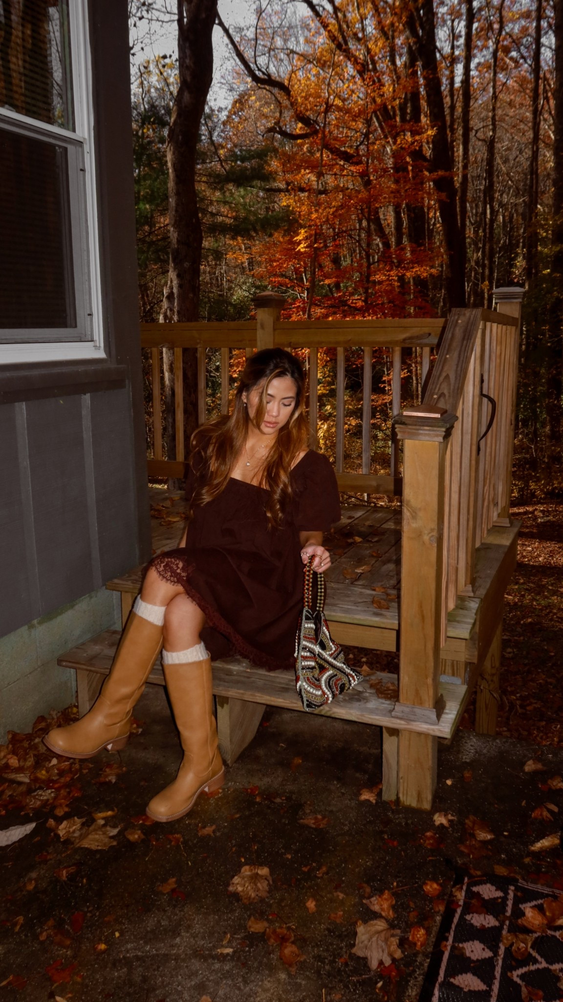 Fall oufit
Dress - Asos (size 4)
Boots - JustFab (sized up 1/2)
Beaded bag - TJ Maxx

#LTKSeasonal #LTKootd #LTKPetite