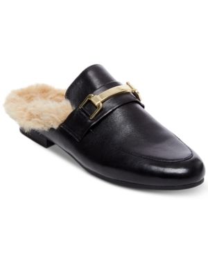 Steve Madden Women's Khloe Faux-Fur Tailored Mules | Macys (US)