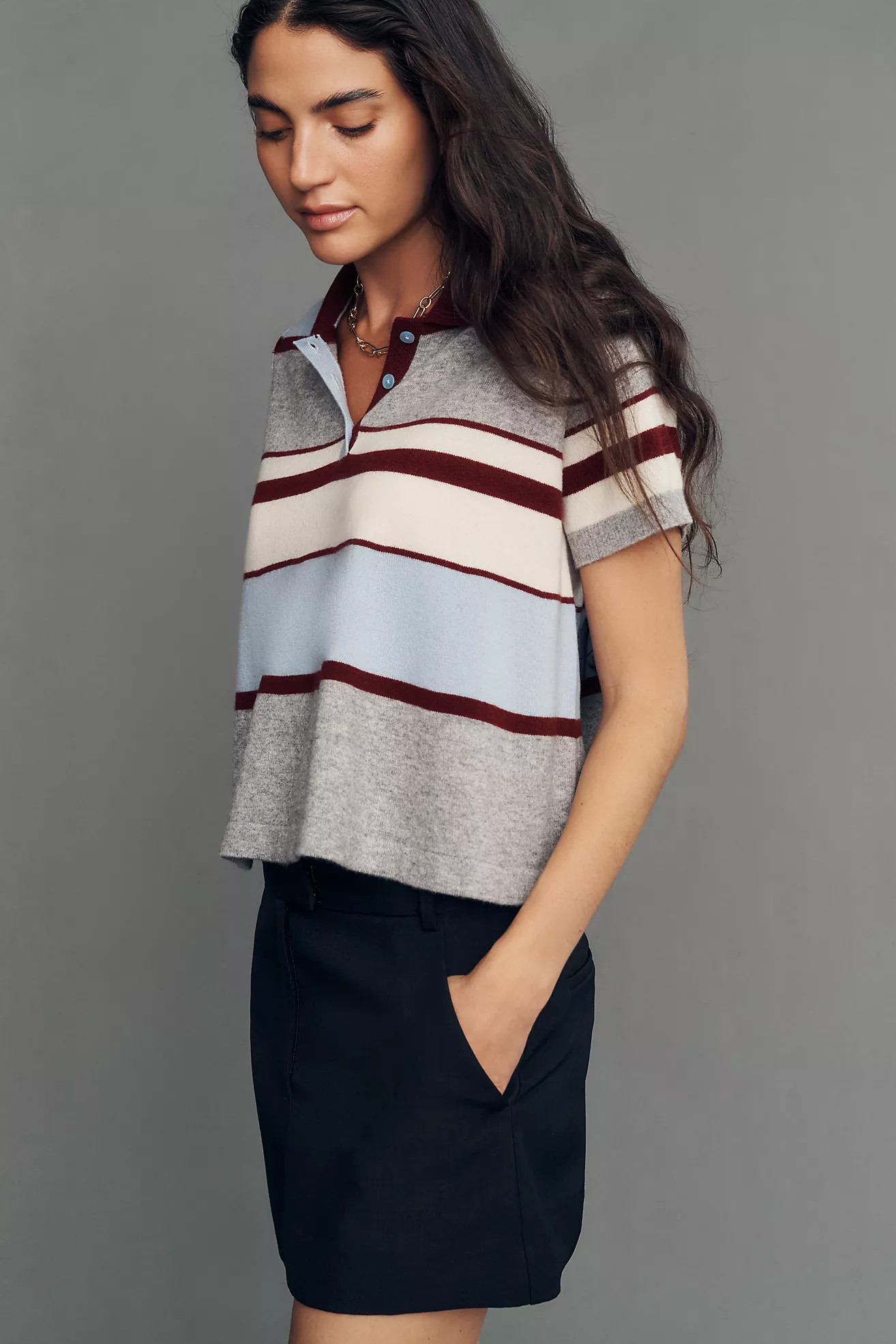 Maeve Swing Polo Top | Anthropologie (US)