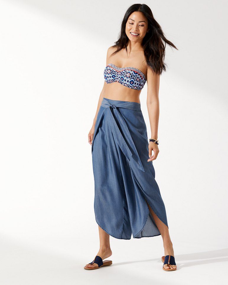 Chambray Wrap-Front Beach Pants | Tommy Bahama