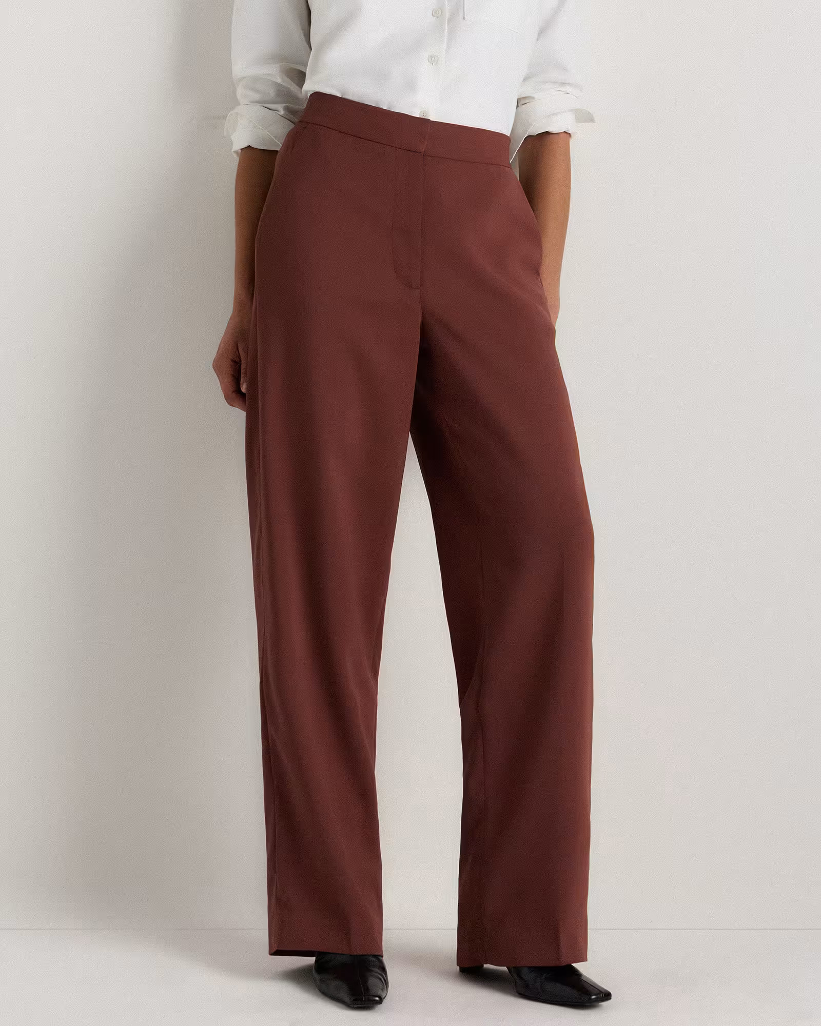 Stretch Crepe Classic Trouser Pants | Quince