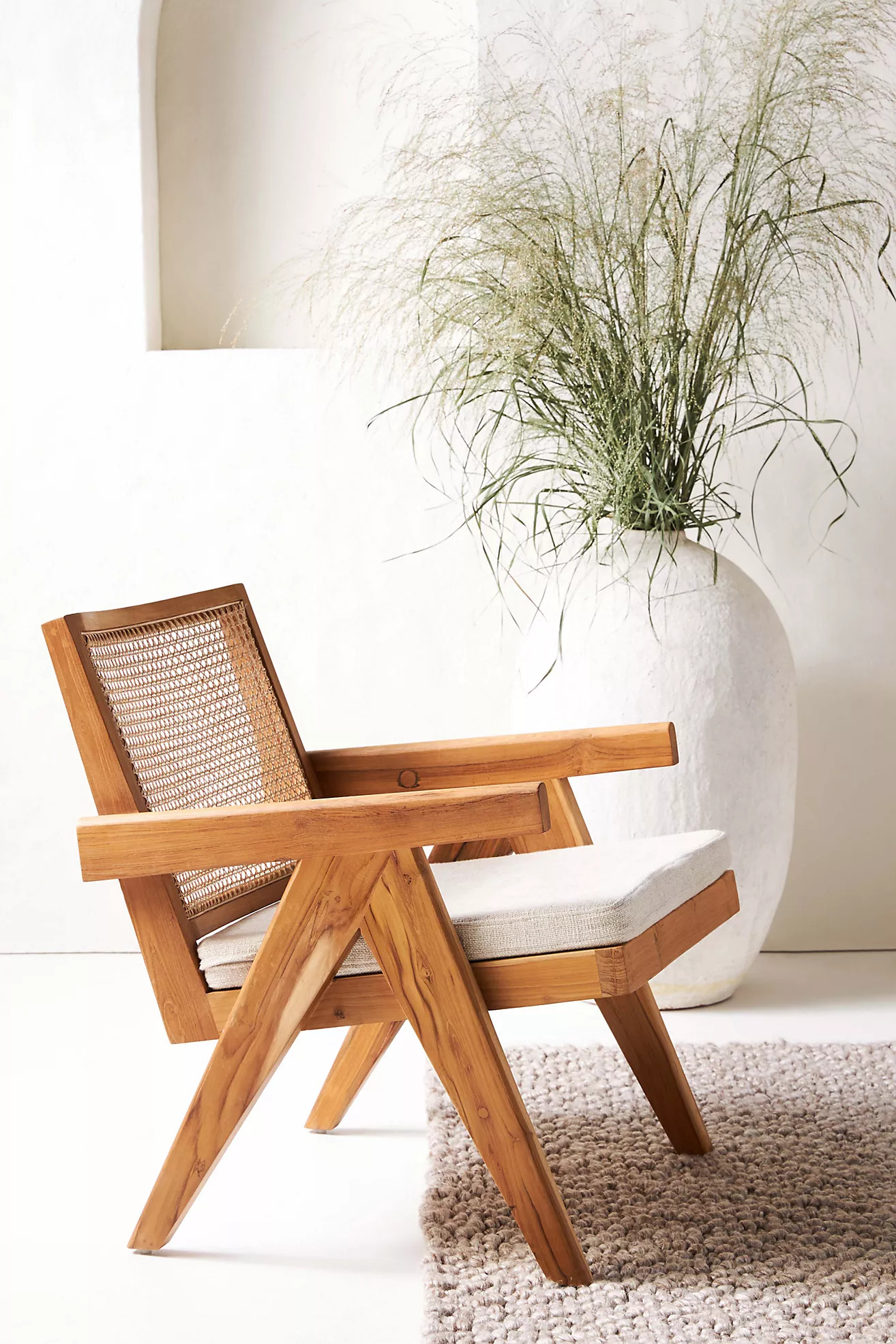 Ashton Caned Teak Accent Chair | Anthropologie (US)