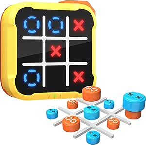 Electronic Tic Tac Toe Game, 4-in-1 Digital Puzzle Games, Handheld Family Board Game for Kids and... | Amazon (US)