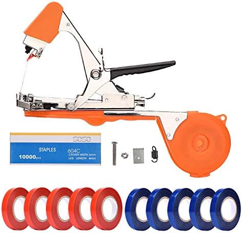FUNTECK Plant Tying Machine Tapener Tool for Grapes, Raspberries, Tomatoes and Vining Vegetables,... | Amazon (US)