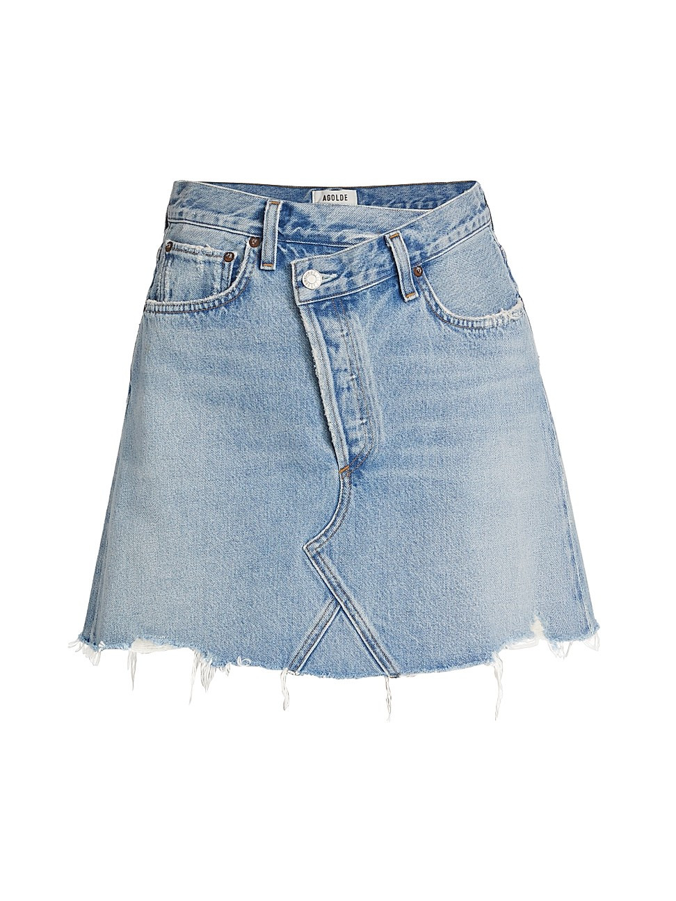 Women's Criss Cross Jean Skirt - Indigo - Size 26 | Saks Fifth Avenue