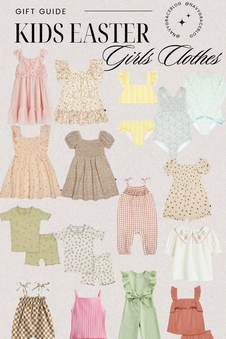 Girls Easter clothes and spring clothes 