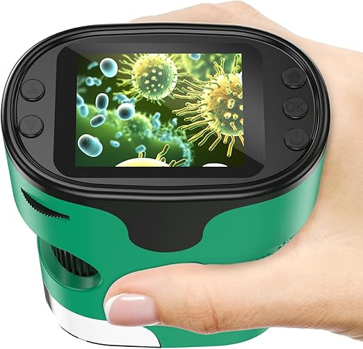 1000X Handheld Microscope for Kids 4K 2.0" Screen Rechargeable Mini Pocket Digital Microscopes w/... | Amazon (US)