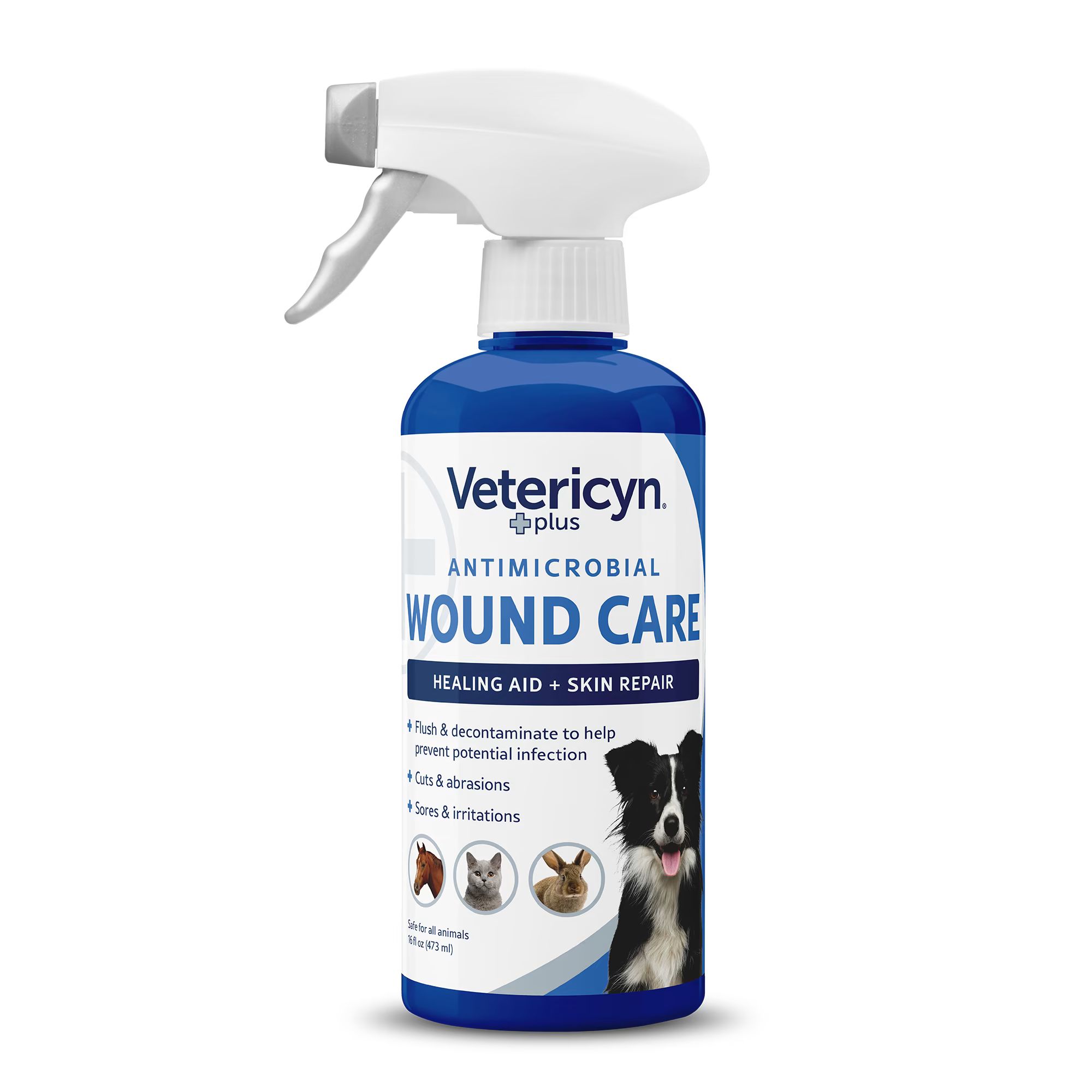 Vetericyn Plus Antimicrobial Pet Wound & Skin Care Spray, 16 fl. oz. | Petco