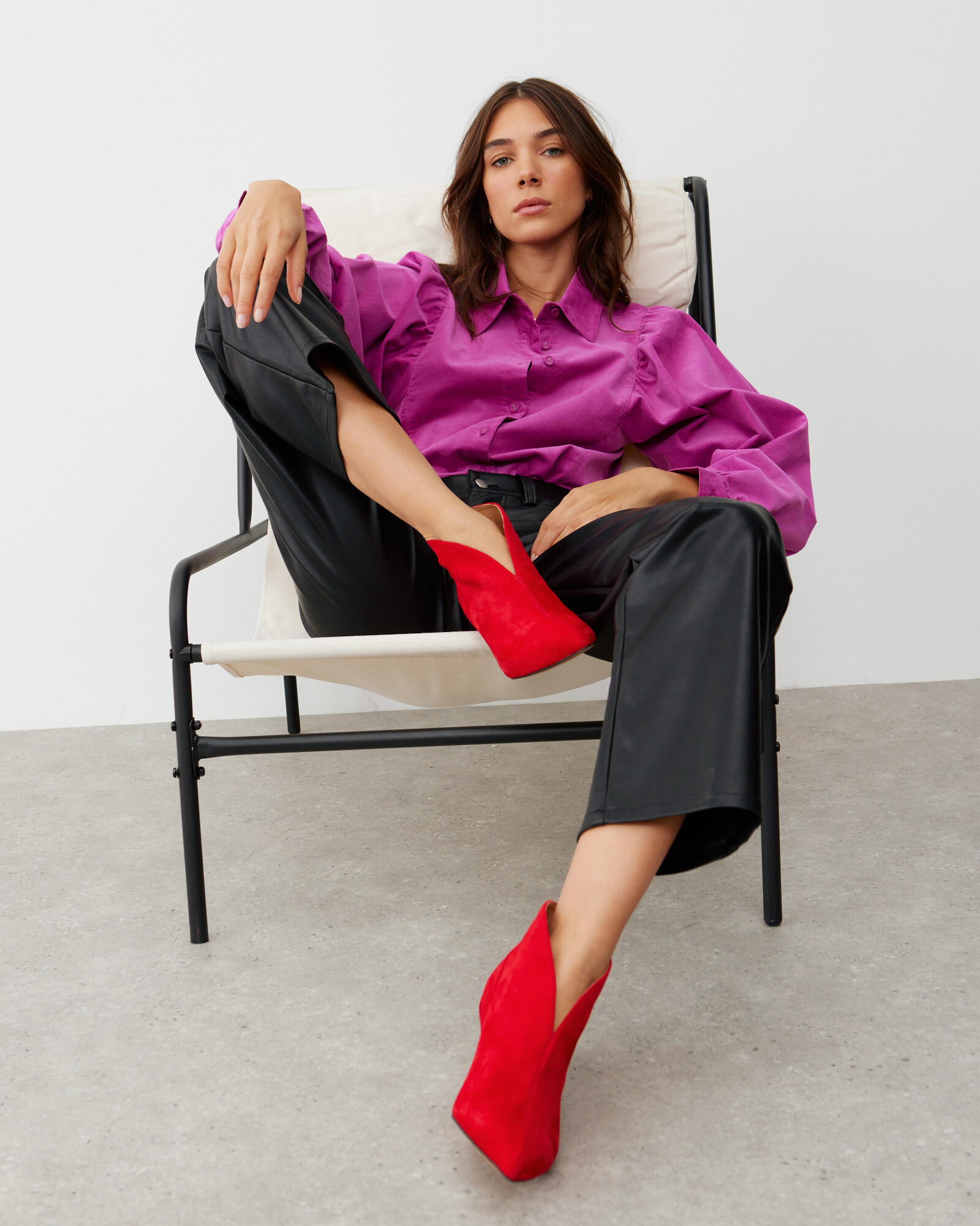 Shoe The Bear Valentine Red Leather Heeled Boots | Oliver Bonas | Oliver Bonas (Global)