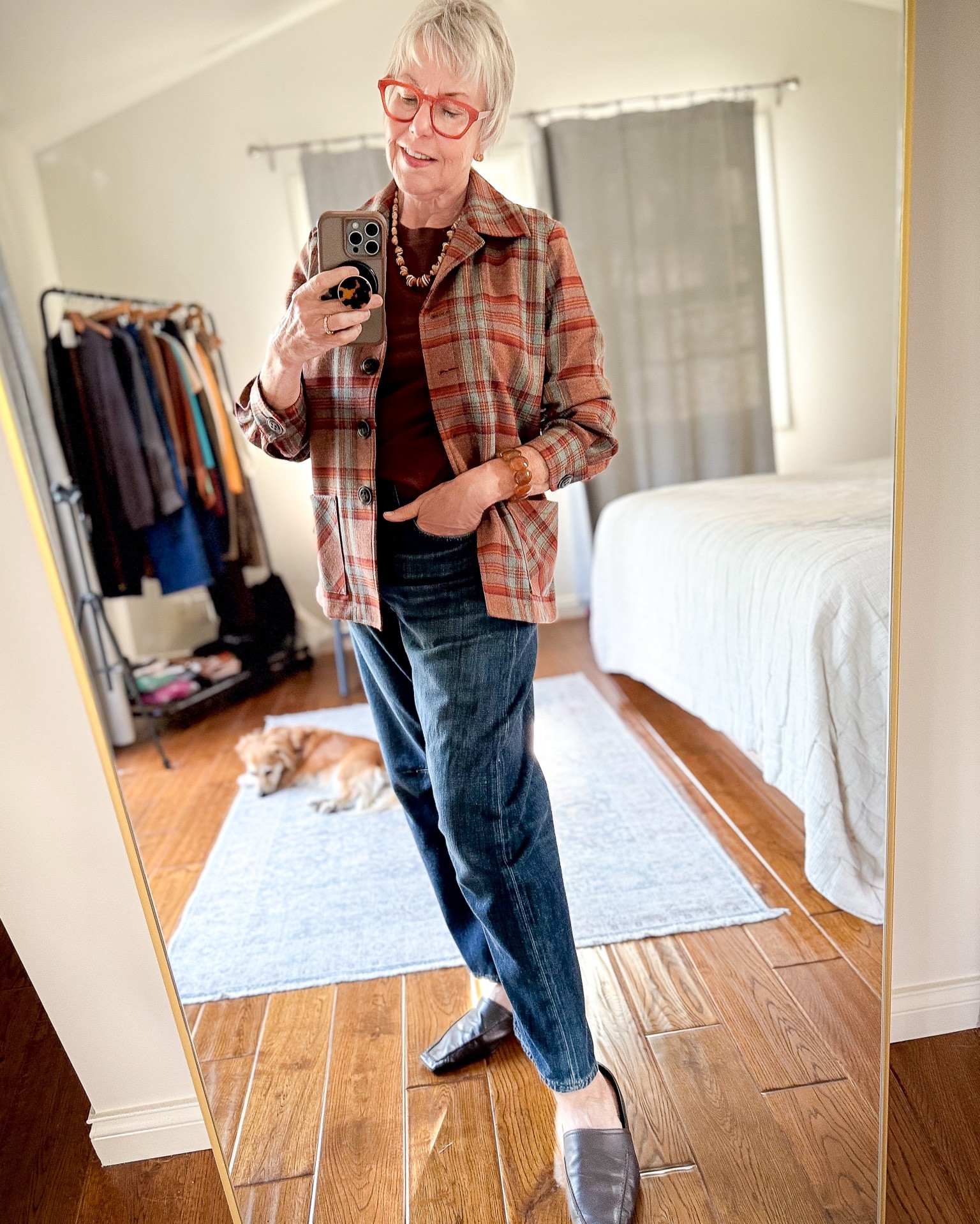 Fall fashion that lasts 🍂✨ Investing in timeless pieces never goes out of style. A classic plaid jacket, polished loafers, and a luxe silk scarf create a look that’s effortlessly chic season after season. These are the pieces your wardrobe will thank you for 🖤 #TimelessStyle #FallFashion #WardrobeInvestments 

#LTKOver40 #LTKSeasonal #LTKPetite