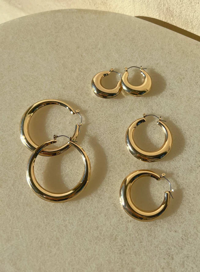 True Paradise Earring Set Gold | Princess Polly AU