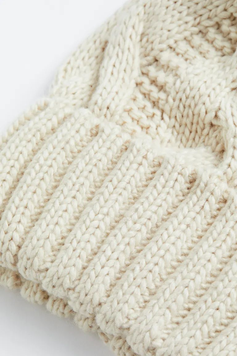 Cable-knit Pompom Hat | H&M (US)