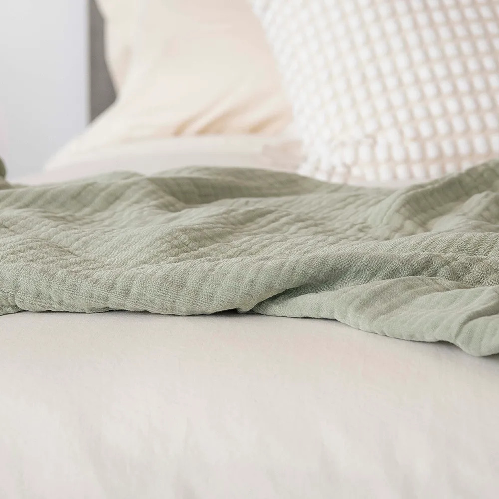 Organic Cotton Breathable Muslin Blanket | Naturepedic