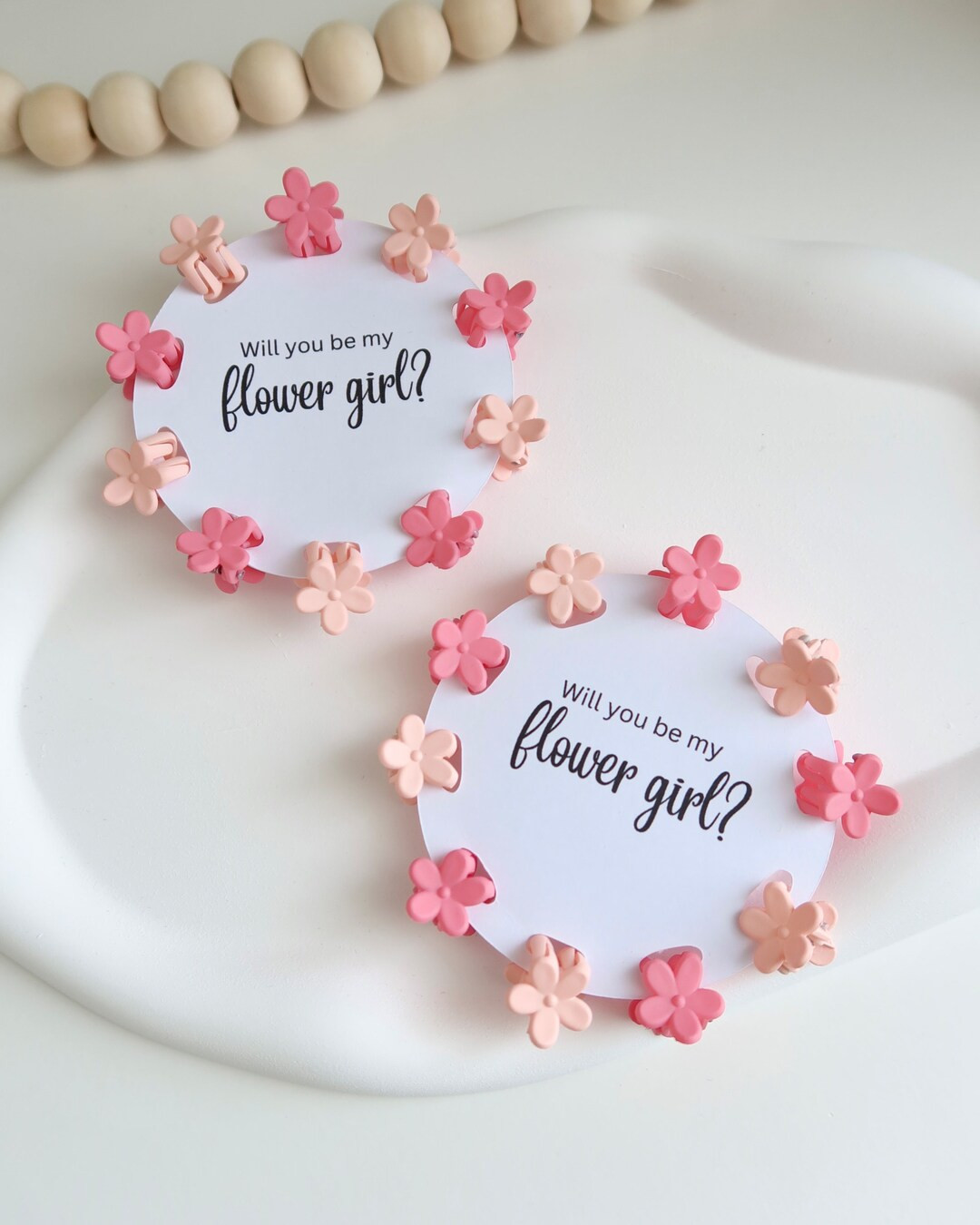 Flower Girl Hair Clip Will You Be My Flower Girl Proposal Gift Personalised Flower Girl Card Flor... | Etsy (US)