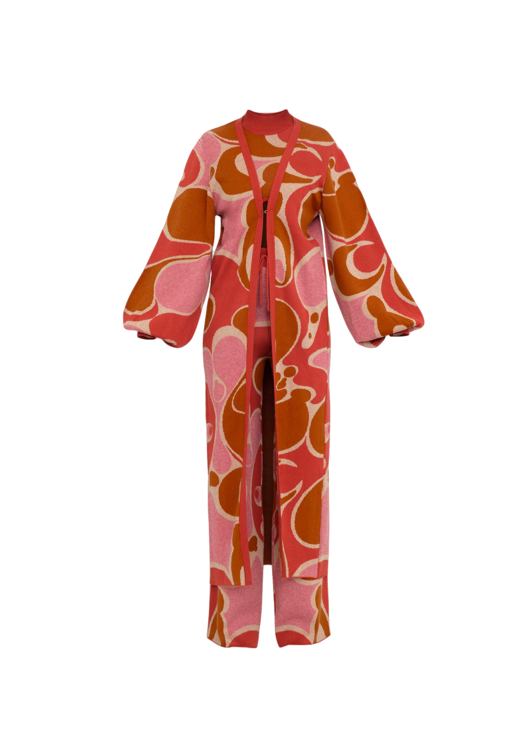 Ally Caro Print Knit Sweater | Seezona